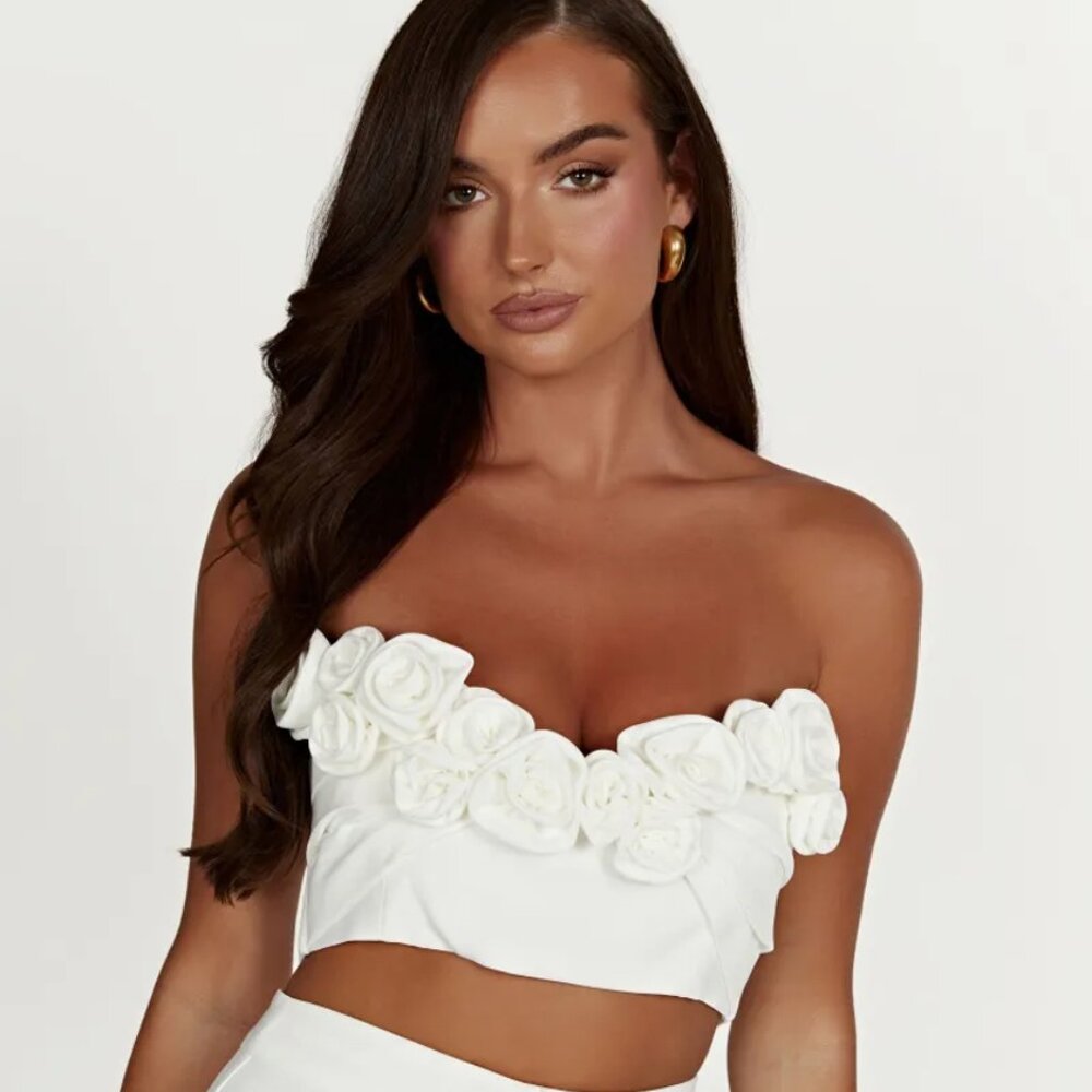 Meshki Rose Crop Top